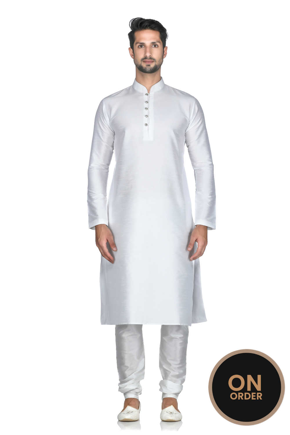 WARDROBE ESSENTIAL BASIC CREAM KURTA PAJAMA