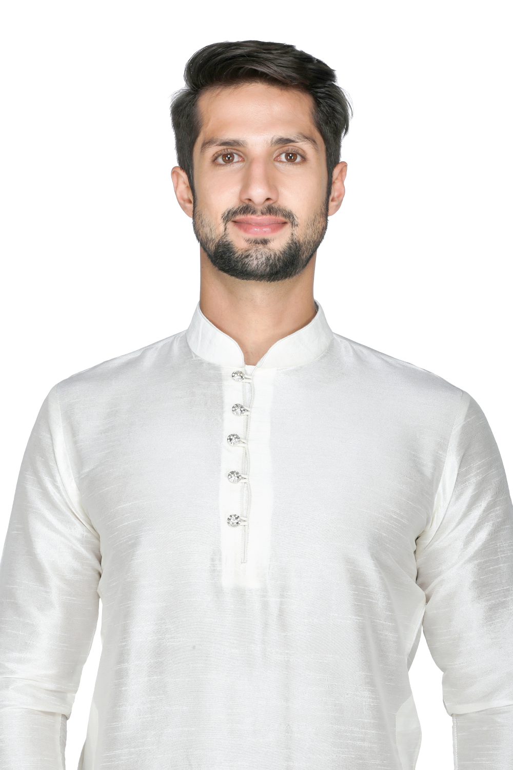 SMART AND ELEGANT WHITE KURTA PAJAMA