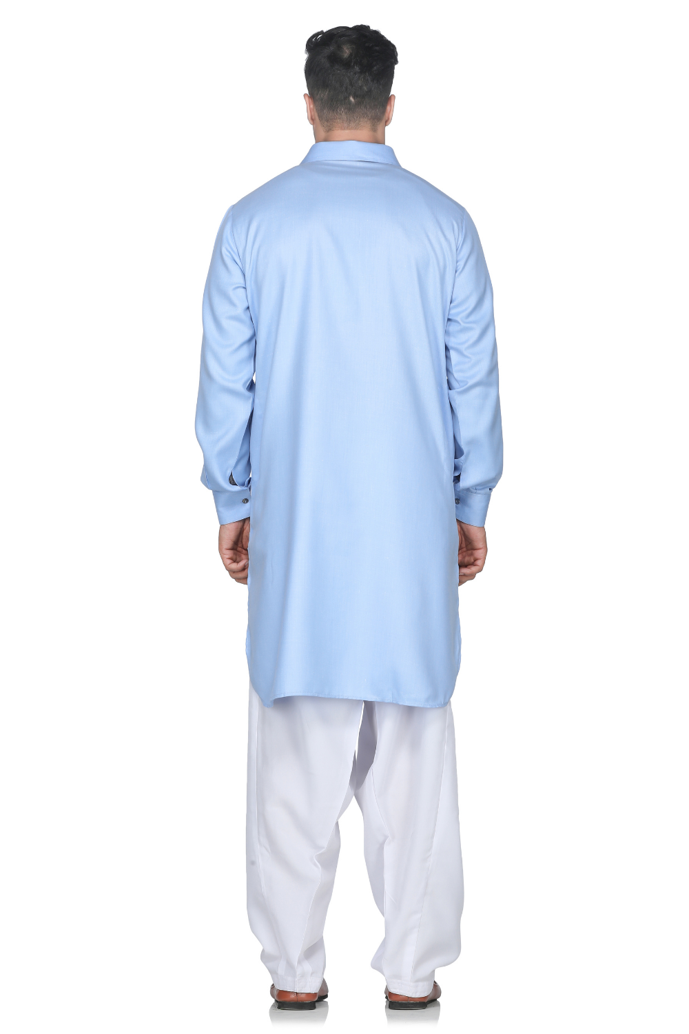 SIMPLE SKY BLUE KURTA SALWAR SET